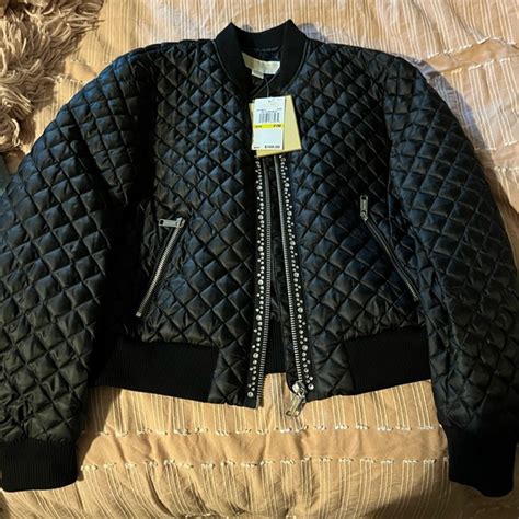 fake michael kors bomber jacket|michael kors bomber jacket women.